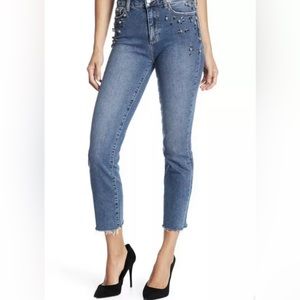 Paige Jacqueline Straight Pearl Stretch Jeans